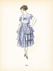 Damesmode, 1916 door French School