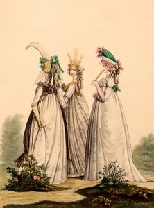 Dames in dagkleding - Modes Anglaises, 1795