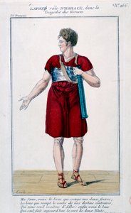 Lafon in de rol van Horace in de tragedie van Horace door Corneille (1640) door French School