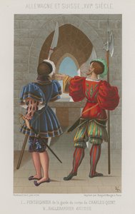 Lansier van de wacht van Karel V en een Zwitserse Yeoman door French School