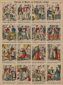 Luiheid en ellende, of François gecorrigeerd door French School