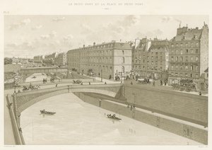 De Kleine Brug en het Plein van de Kleine Brug, 1880