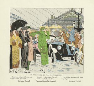 Le Probleme de la Circulation, uit Art-Gout-Beaute, uitg. 1924 (sjabloondruk)