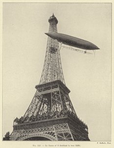 Le Santos no 6 doublant la tour Eiffel door French School