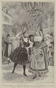 Le Theatre Illustre, La Fille de Mme Angot, operette de M Ch Lecocq, representée au theatre de l