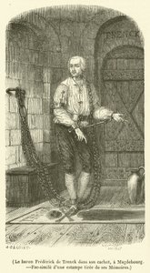Baron Frederick de Trenck in zijn kerker, in Maagdenburg