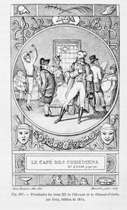 Le cafe des Comediens, frontispice van Volume III van 