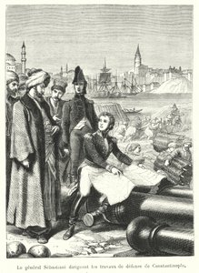 Le general Sebastiani dirigeant les travaux de defense de Constantinople door French School
