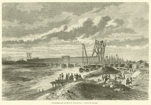 De Nieuwe Rijnbrug In Aanbouw door French School