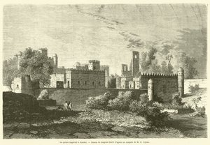 Het keizerlijk paleis in Gondar door French School
