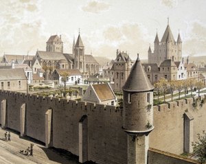 Le temple de Paris et la rue Royale, sd. 17e eeuw - in 