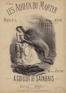 Les Adieux du Martyr door French School