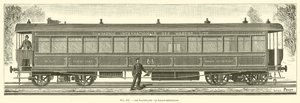 De slaapwagens, de restauratiewagen (gravure) door French School