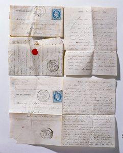 Brieven naar Parijs gestuurd per ballon tijdens het beleg van 1871