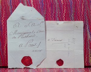 Lettres de cachet (Koninklijke bevelen om iemand te verbannen of gevangen te zetten) door French School