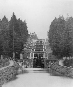 Sluis op het Canal de Briare door French School