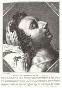 Louis-Michel le Peletier, markies van Saint-Fargeau, Franse revolutionaire politicus, 1793 door French School