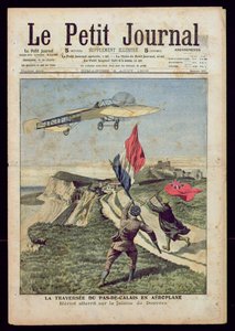 Louis Bleriot (1872-1936) landt in Dover, uit 