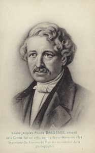 Louis Daguerre (1787-1851), Franse fotografische pionier (litho) door French School