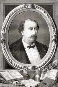 Louis Figuier, Franse wetenschapper en schrijver, uit Les Merveilles de la Science, pub. 1870