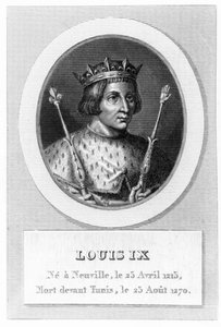 Lodewijk IX (Saint-Louis) (gravure) door French School
