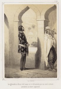 Lodewijk IX van Frankrijk in gevangenschap van de Egyptenaren door French School