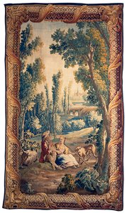 Louis XV Aubusson pastoraal wandtapijt