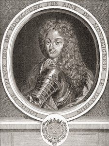 Louis de France, zoon van Frankrijk, hertog van Bourgondië, 1682-1712. Oudste zoon van Louis, Dauphin van Frankrijk, en bekend als Le Petit Dauphin. Uit Les Heures Libres gepubliceerd 1908. door French School