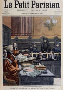 De vergiftigster van Saint-Clair: Rachel Galtier voor de Gers - in Le Petit Journal van 13/11/1904 (gravure)