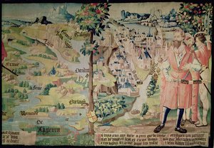 Lugdus (1672-21 v.Chr.) voor een voorstelling van de stad Lyon, Arras werkplaats, c.1530 door French School