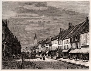 Lure - departement Haute-Saône in de regio Bourgogne-Franche-Comté - gravure in 