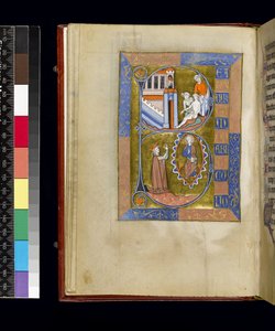 Folio uit de Psalter en Getijden van Isabella van Frankrijk, Parijs, ca. 1265-70 door French School