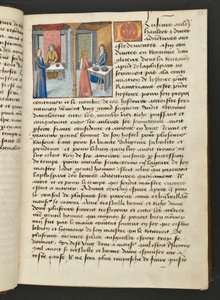 Pagina uit Cent Nouvelles Nouvelles, c.1461-62 door French School