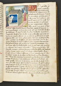 Pagina uit Cent Nouvelles Nouvelles, c.1461-62 door French School