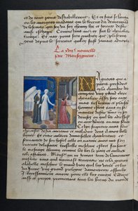 Pagina uit Cent Nouvelles Nouvelles, c.1461-62 door French School