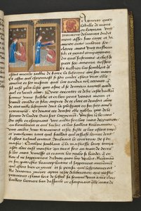 Pagina uit Cent Nouvelles Nouvelles, c.1461-62 door French School