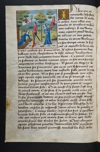Pagina uit Cent Nouvelles Nouvelles, c.1461-62 door French School