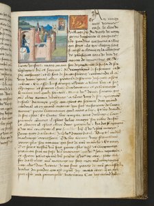 Pagina uit Cent Nouvelles Nouvelles, c.1461-62 door French School