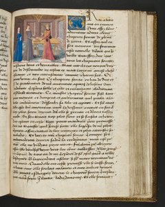 Pagina uit Cent Nouvelles Nouvelles, c.1461-62 door French School