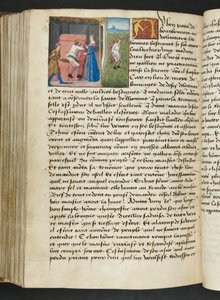 Pagina uit Cent Nouvelles Nouvelles, c.1461-62 door French School