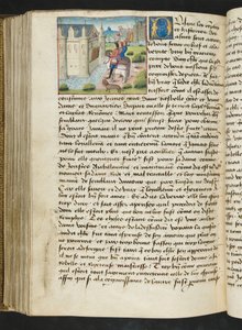 Pagina uit Cent Nouvelles Nouvelles, c.1461-62 door French School