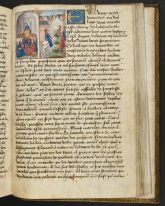 Pagina uit Cent Nouvelles Nouvelles, c.1461-62 door French School
