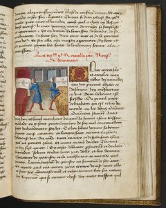 Pagina uit Cent Nouvelles Nouvelles, c.1461-62 door French School