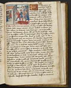 Pagina uit Cent Nouvelles Nouvelles, c.1461-62 door French School