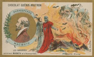 Macbeth, Chocolat Guerin-Boutron handelskaart