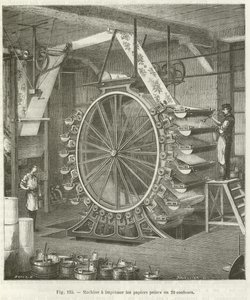 Machine voor behangproductie