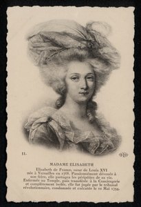 Madame Elisabeth, zus van Koning Lodewijk XVI door French School