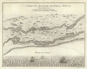 Kaart van het Koninkrijk Juida, of Whidah