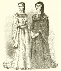 Margaretha van Valois en Louise de Savoie door French School