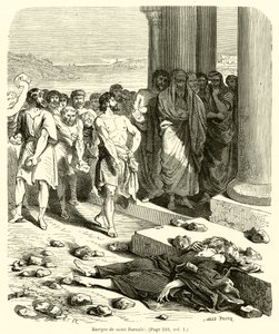 Martelaarschap van Sint Barnabas (gravure)